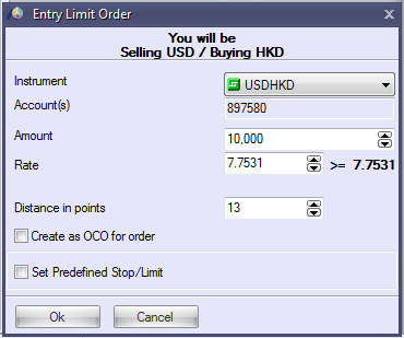 Limit Entry Order